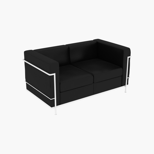 3d le corbusier lc2 2 - Couch 05... by Lajhar 